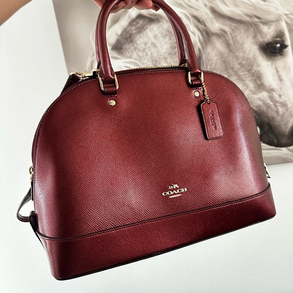 Coach Burgundy Leather Women's Bag